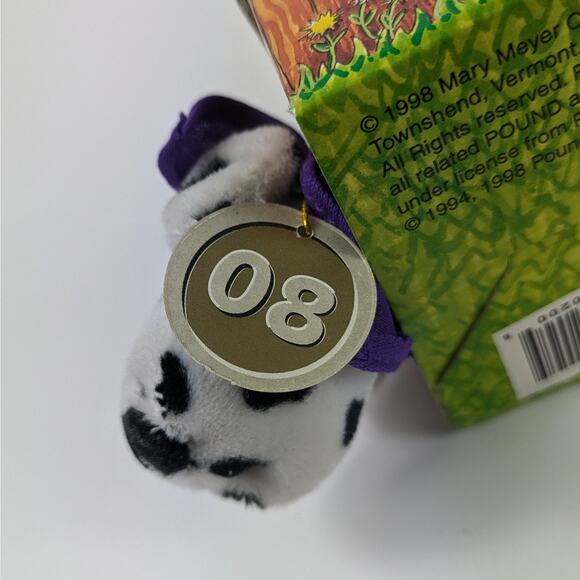 1998 Pound Puppies Plush 08/12 Dalmation Mary Meyer Puppy Dog Collectible Box - Picture 8 of 11